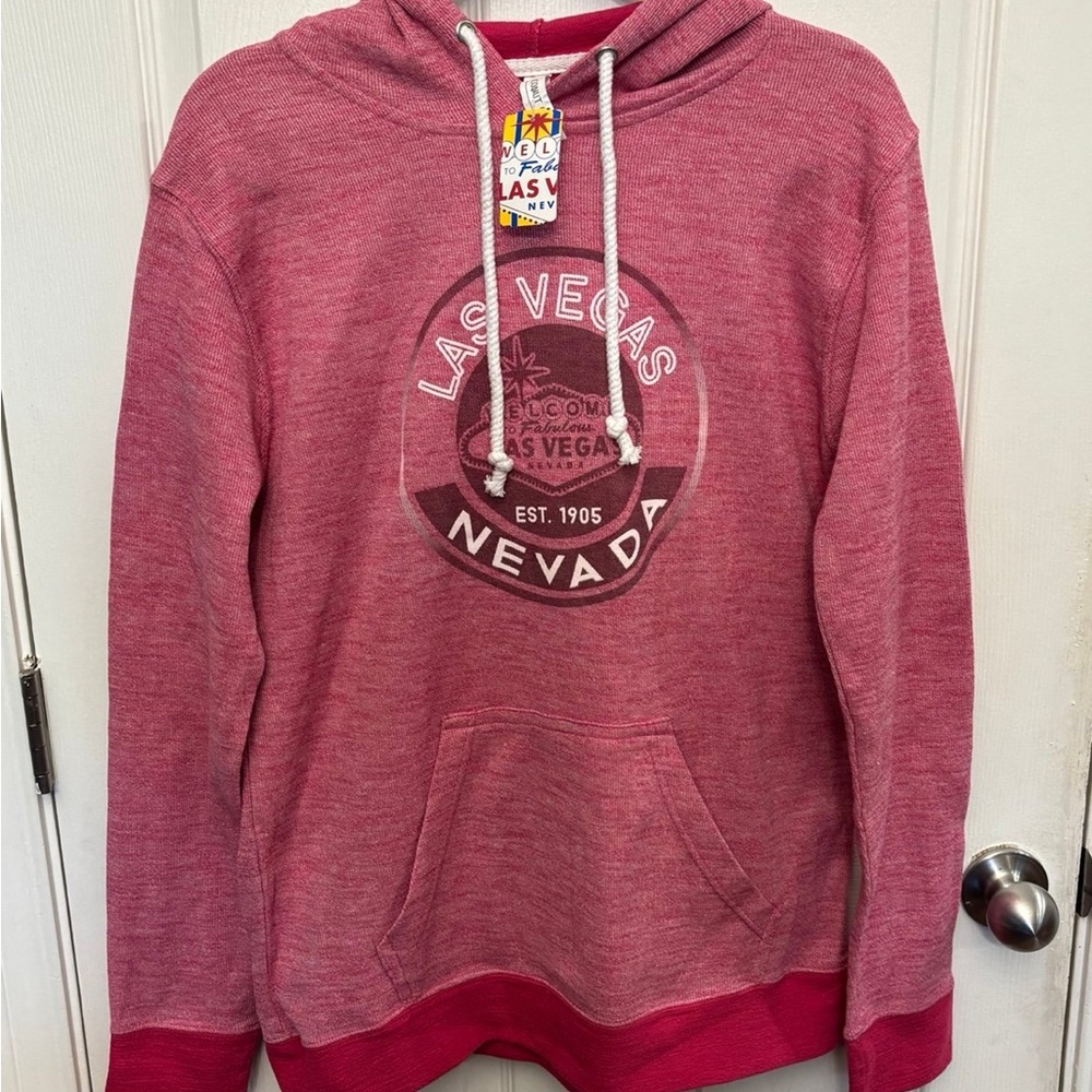 NWT Las Vegas Hoodie Sweatshirt Pink Size XL